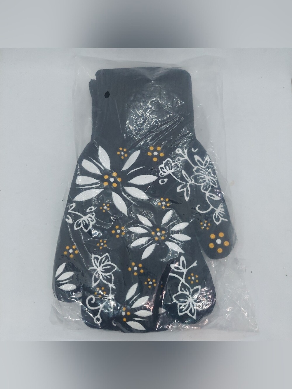 Temptations By Tara Old World Oven Gloves Black 11" Long Kitchen Utensil Utility